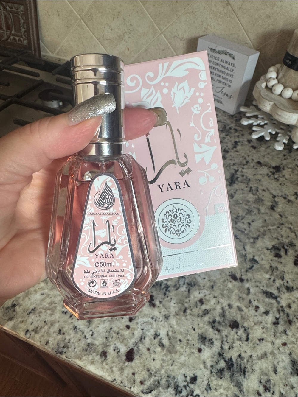 Ara Yara Pink Floral Body Mist Bottle with Gift Box